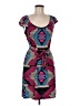 Laundry by Design Print Purple Casual Dress Size 6 - photo 1