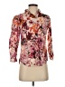 Express Floral Burgundy 3/4 Sleeve Blouse Size XS - photo 1