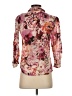 Express Floral Burgundy 3/4 Sleeve Blouse Size XS - photo 2