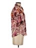 Express Floral Burgundy 3/4 Sleeve Blouse Size XS - photo 4