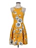 Soprano Floral Yellow Casual Dress Size S - photo 1