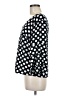 Unique Spectrum Polka Dots Black 3/4 Sleeve Blouse Size M - photo 5
