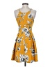 Soprano Floral Yellow Casual Dress Size S - photo 2