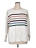 Maurices Stripes White Pullover Sweater Size XL - photo 1