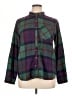 Maurices Plaid Purple Long Sleeve Blouse Size XL - photo 1
