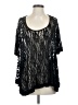 Surrealist Black 3/4 Sleeve Top Size 2 - photo 1