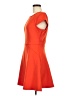 Gianni Bini Solid Orange Casual Dress Size M - photo 5