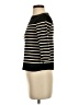 MNG 100% Cotton Stripes Black Gold Short Sleeve Turtleneck Size XS - photo 5