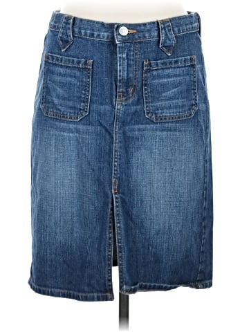 Red Engine Denim Skirt (view 1)