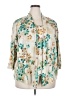 Alfred Dunner Floral Ivory 3/4 Sleeve Blouse Size 2X - photo 1