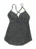 Isabel Maternity Polka Dots Black Swimsuit Top Size S - photo 1