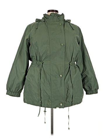Woman Within Raincoat (view 1)