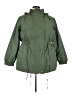 Woman Within 100% Nylon Solid Green Raincoat Size 22 (1X) - photo 1