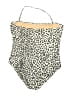 J.Crew Animal Print Ivory One Piece Swimsuit Size 16 - photo 2