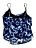 Aqua Green Tie-dye Blue Swimsuit Top Size XL - photo 2