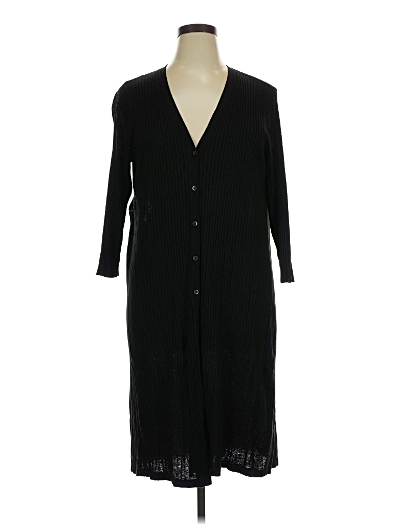 Pre-owned Jjill Cardigan Sweater In Black