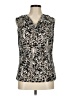 Le Suit Separates Silver Sleeveless Blouse Size M - photo 1