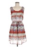 Speed Control 100% Polyester Print Red Casual Dress Size M - photo 1