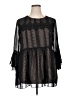 Suzanne Betro 100% Polyester Black 3/4 Sleeve Blouse Size XL - photo 1