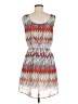 Speed Control 100% Polyester Print Red Casual Dress Size M - photo 2