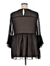 Suzanne Betro 100% Polyester Black 3/4 Sleeve Blouse Size XL - photo 2