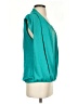 Reba 100% Polyester Teal Short Sleeve Blouse Size S - photo 4