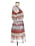 Speed Control 100% Polyester Print Red Casual Dress Size M - photo 4