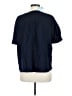Ann Taylor Blue Short Sleeve Blouse Size Med Petite - photo 2