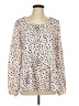 ModCloth 100% Polyester Tan Long Sleeve Blouse Size L - photo 1