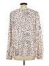ModCloth 100% Polyester Tan Long Sleeve Blouse Size L - photo 2