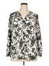 db established 1962 Paisley Ivory Long Sleeve Blouse Size 2X - photo 1