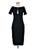 Universal Thread Solid Black Casual Dress Size M - photo 2