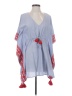 Tory Burch 100% Cotton Blue Poncho Size XS - photo 1