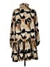 Sugarlips 100% Polyester Print Brown Casual Dress Size S - photo 2
