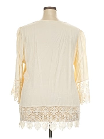 Solitaire 3/4 Sleeve Blouse (view 2)