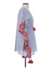 Tory Burch 100% Cotton Blue Poncho Size XS - photo 4