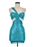 Ruby Sees 100% Polyester Teal Cocktail Dress Size 8 - photo 1