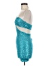 Ruby Sees 100% Polyester Teal Cocktail Dress Size 8 - photo 5
