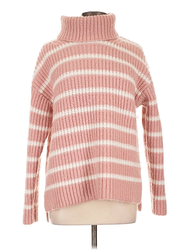 Pre-owned Caslon Turtleneck Sweater In Pink