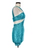Ruby Sees 100% Polyester Teal Cocktail Dress Size 8 - photo 4