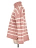 Caslon Stripes Pink Turtleneck Sweater Size L - photo 5