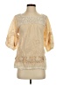 Hazel 100% Cotton Ivory 3/4 Sleeve Blouse Size S - photo 1