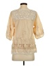 Hazel 100% Cotton Ivory 3/4 Sleeve Blouse Size S - photo 2