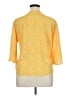 Maverick 100% Polyester Polka Dots Yellow 3/4 Sleeve Blouse Size XL - photo 2