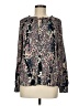Lovestitch Floral Blue Long Sleeve Blouse Size M - photo 1