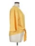 Maverick 100% Polyester Polka Dots Yellow 3/4 Sleeve Blouse Size XL - photo 4
