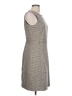 Ann Taylor Houndstooth Gray Casual Dress Size 10 - photo 4