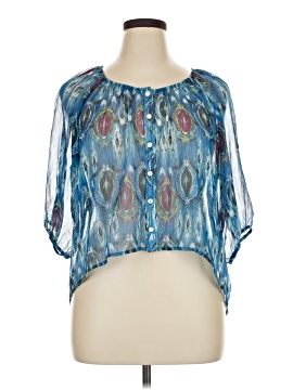 a.n.a. A New Approach Short Sleeve Blouse (view 1)