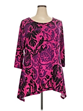 Flirty Pink 3/4 Sleeve Blouse