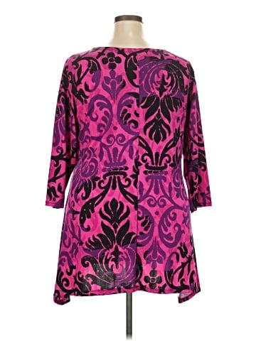 Flirty Pink 3/4 Sleeve Blouse (view 2)